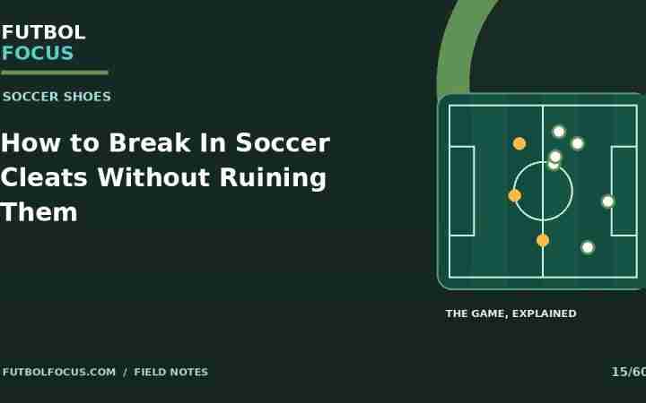 How to Break In Soccer Cleats Without Ruining Them — Futbol Focus original editorial graphic