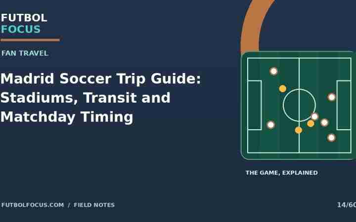 Madrid Soccer Trip Guide: Stadiums, Transit and Matchday Timing — Futbol Focus original editorial graphic